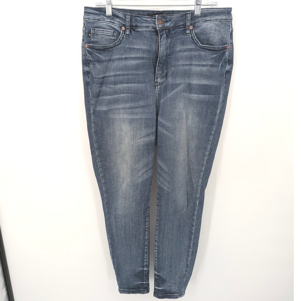 Judy Blue Skinny Jeans Womens 15/32 Blue High Rise Stretch Casual Comfort